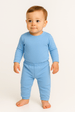 Conjunto Infatil Bebê Blusa e Calça Térmica - Azul Bebê - Ame Kids