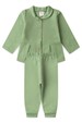 Conjunto Blusa Botões e Calça Moletom Menina - Verde - Ame Kids
