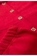Conjunto Blusa Botões e Calça Moletom Menina - Vermelho - Ame Kids