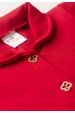 Conjunto Blusa Botões e Calça Moletom Menina - Vermelho - Ame Kids