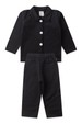 Conjunto Casaco Botões e Calça Moletom - Preto - Ame Kids