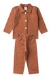 Conjunto Casaco Botões e Calça Moletom - Avelã - Ame Kids