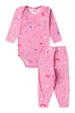 Conjunto Canelado Light Longo - Espaço Rosa - Ame Kids