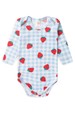 Conjunto Canelado Light Longo - Moranguinho Azul - Ame Kids