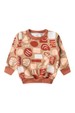 Conjunto Blusa Estampada Manga Longa e Calça - Avelã - Ame Kids