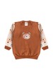 Conjunto Blusa Manga Longa e Calça Moletom - Ursinho Avelã - Ame Kids