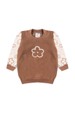 Conjunto Blusa Manga Longa e Calça Moletom - Flor Areia - Ame Kids
