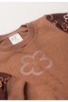 Conjunto Blusa Manga Longa e Calça Moletom - Flor Avelã - Ame Kids
