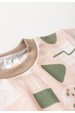 Conjunto Blusa Estampada Manga Longa e Calça - Caqui - Ame Kids