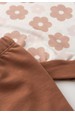 Conjunto Blusa Manga Longa e Calça Moletom - Flores Avelã - Ame Kids