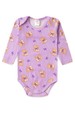 Conjunto Canelado Light Longo - Urso Lilás - Ame Kids