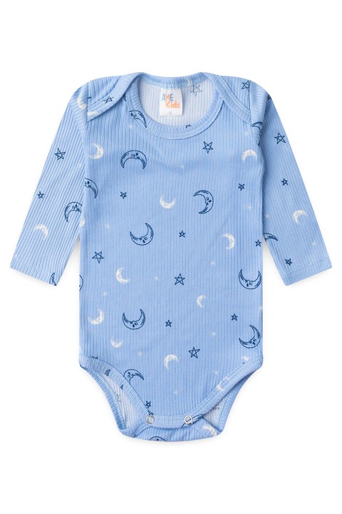 Conjunto Canelado Light Longo - Espaço Azul - Ame Kids