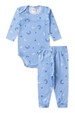 Conjunto Canelado Light Longo - Espaço Azul - Ame Kids