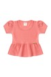 Conjunto Blusa Shorts Menina Moscou - Pêssego - Ame Kids