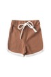 Conjunto Blusa Shorts Canelado Menina - Doce de Leite - Ame Kids
