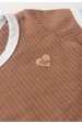 Conjunto Blusa Shorts Canelado Menina - Doce de Leite - Ame Kids