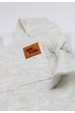 Jardineira Curta Moletinho Menino - Off-White - Ame Kids