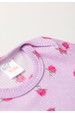 Conjunto Canelado Light Longo - Floral Lilás - Ame Kids