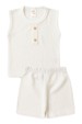 Conjunto Regata e Shorts Menino Moscou - Off-White - Ame Kids