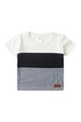 Conjunto de Blusa e Shorts Canelado Tricolor - Off-White - Ame Kids