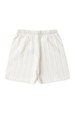 Conjunto de Blusa e Shorts Canelado Tricolor - Off-White - Ame Kids
