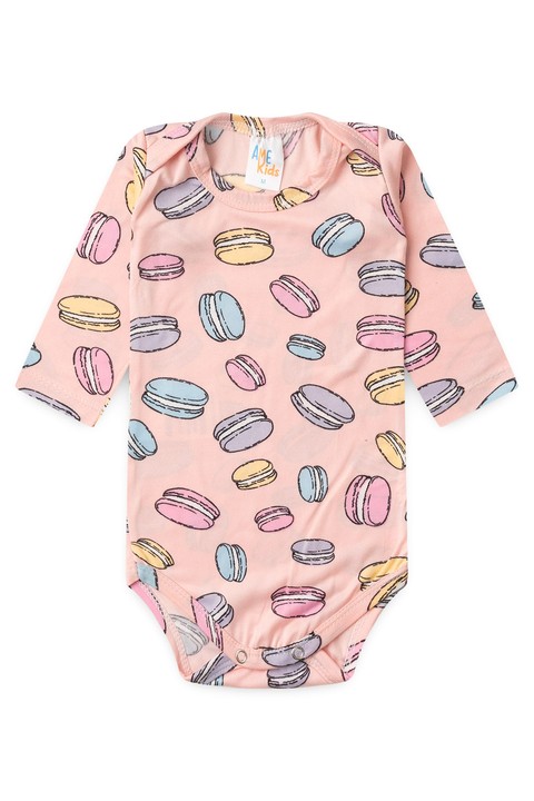 Conjunto Suede Light Longo Estampado - Docinhos Rosa - Ame Kids