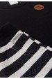 Conjunto de Meia Malha e Moletinho Ecosustentável Listrado - Preto - Ame Kids