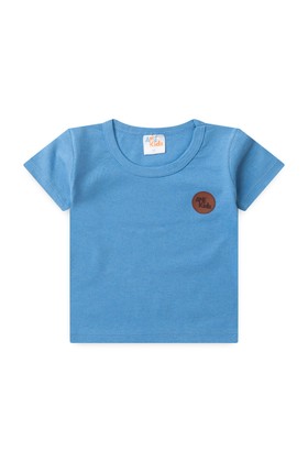 Conjunto de Meia Malha e Moletinho Ecosustentável Listrado - Azul - Ame Kids