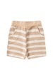 Conjunto de Meia Malha e Moletinho Ecosustentável Listrado - Areia - Ame Kids