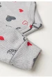 Conjunto Canelado Light Longo - Coração Mescla - Ame Kids