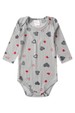 Conjunto Canelado Light Longo - Coração Mescla - Ame Kids