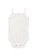 Conjunto Body Alcinha Canelado Curto Menina - Avelã - Ame Kids