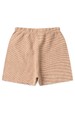 Conjunto Body Canelado e Short Sustentável - Bege e Avelã - Ame Kids