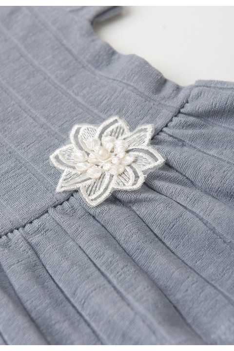 Conjunto Blusa Shorts Milano Menina - Cinza - Ame Kids