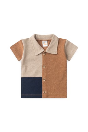 Conjunto Blusa e Short Ecosustentável Ecosustentável - Avelã - Ame Kids