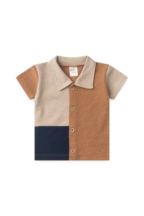 Conjunto Blusa e Short Ecosustentável Ecosustentável - Avelã - Ame Kids