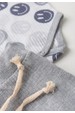 Conjunto Body Canelado Curto Menino - Smile Cinza - Ame Kids