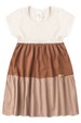 Vestido Curto Menina Meia Malha - Marfim- Ame Kids