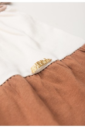 Vestido Curto Menina Meia Malha - Caramelo - Ame Kids