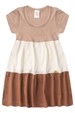 Vestido Curto Menina Meia Malha - Caramelo - Ame Kids