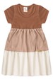 Vestido Curto Menina Meia Malha - Chocolate - Ame Kids