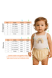 Conjunto Alcinha Canelado Curto Menina - Arco Iris Azul - Ame Kids