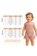 Conjunto Cropped Canelado Curto Menina - Rosa Bebê - Ame Kids