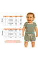 Conjunto Blusa Shorts Canelado Menina - Girassol  - Ame Kids