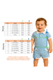 Conjunto de Blusa Polo e Shorts Marrocos Menino - Azul - Ame Kids