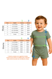 Conjunto de Blusa e Shorts Canelado Milano - Verde Jade - Ame Kids