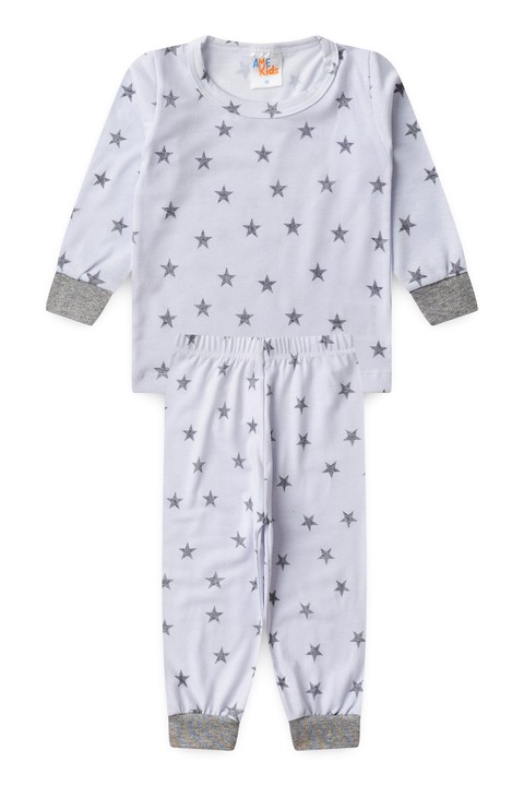 Conjunto Pijama Blusa e Calça - Estrelas - Ame Kids