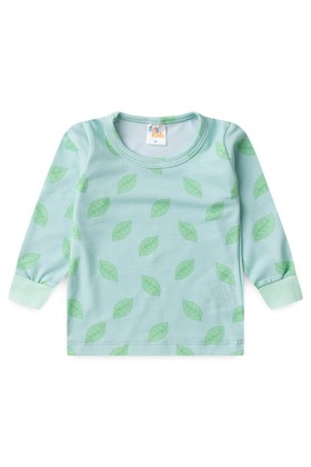 Conjunto Pijama Blusa e Calça - Folhas - Ame Kids