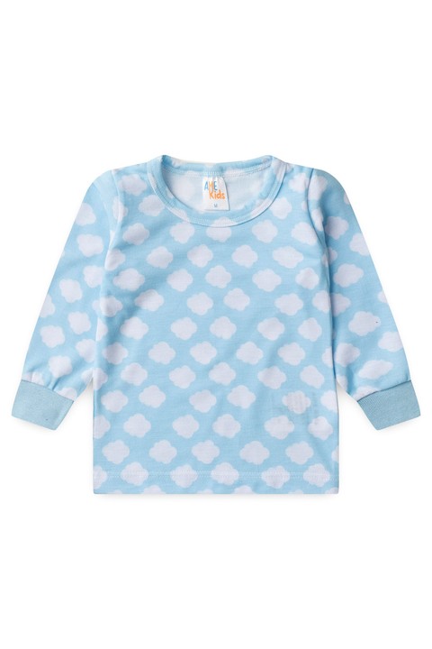 Conjunto Pijama Blusa e Calça - Nuvens - Ame Kids