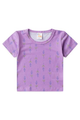 Conjunto Pijama Blusa e Shorts - Lavanda - Ame Kids